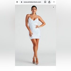 Windsor Iridescent Sequin Mini Dress